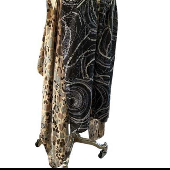 Women’s home made Vest Animal Print & dot design contrast fabric One Size - Picture 9 of 9